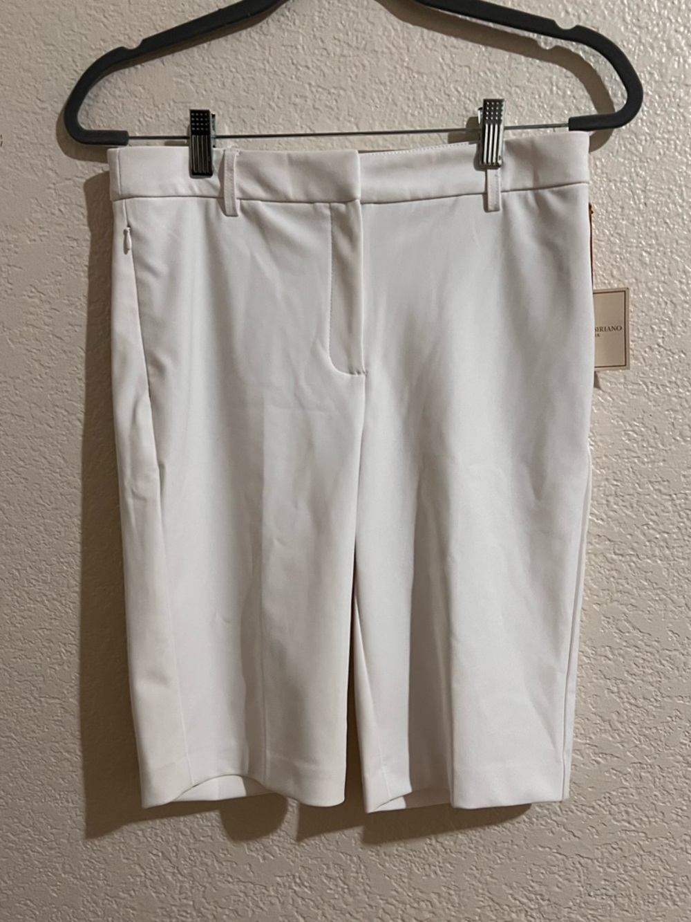 Christian Siriano Ivory Bermuda Dress Shorts